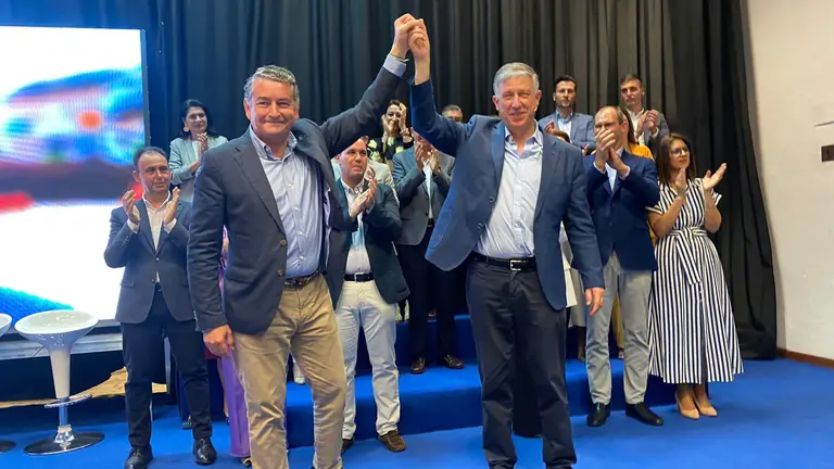 Presentación candidatura del PP en Palos, con Sanz y Romero