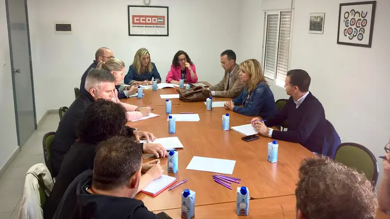 Reuni&oacute;n de Miranda con CCOO