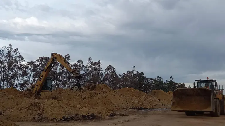 Parque exterior de biomasa Magnon Huelva