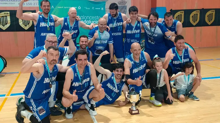 El Anystar CDH tras ganar la Liga.