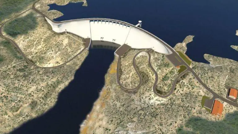 Maqueta presa de Alcolea