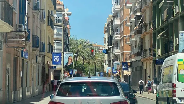 Cartelería de la candidata del PP
