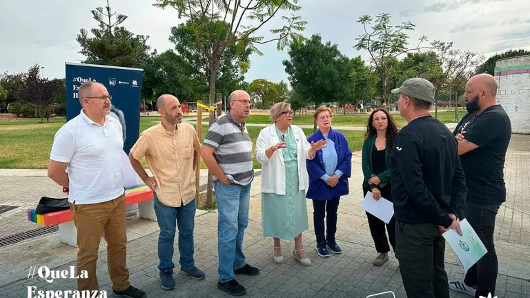 La candidata de La Izquierda en un acto electoral