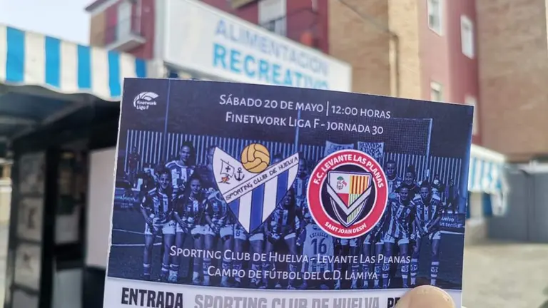 Una entrada para la final de mañana.