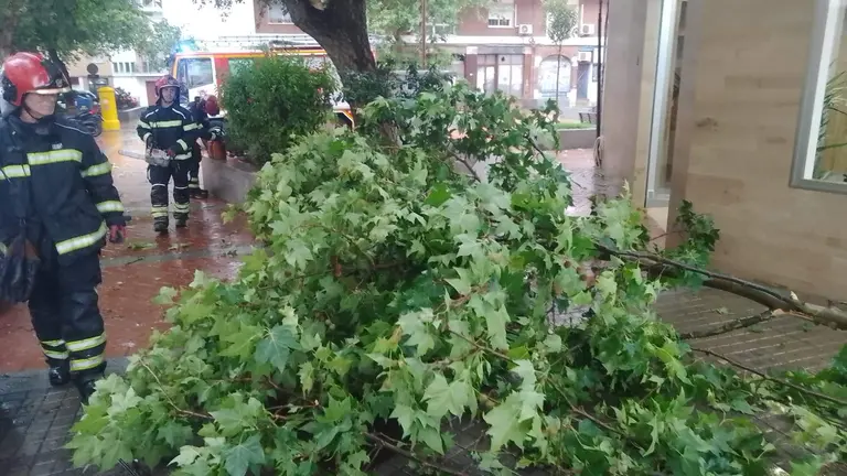 Los Bomberos de Huelva llegando al lugar del suceso en Huerto Paco
