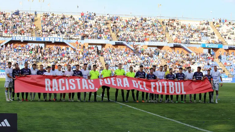 El Recre antes de jugar contra la Gimnástica.