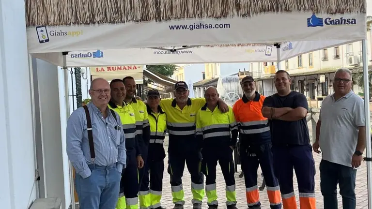 Operarios de Giahsa en El Roc&iacute;o