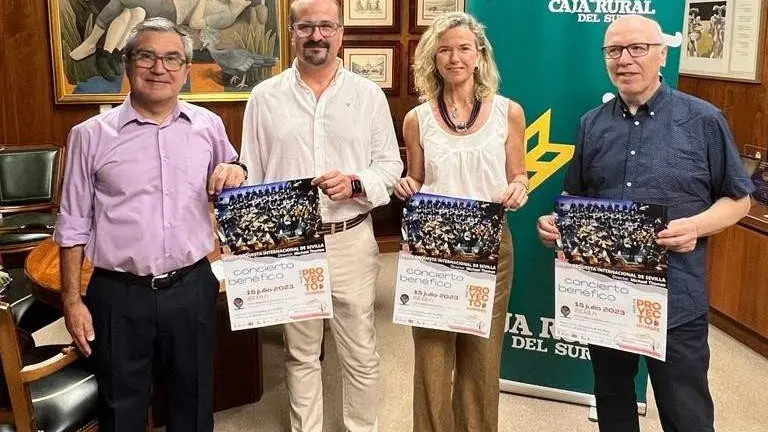 Presentación del concierto benéfico que patrocina Fundación Caja Rura del Sur -