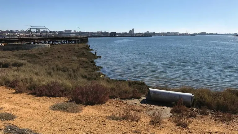 Zona de conexión con el sistema del Piedras en el Puerto