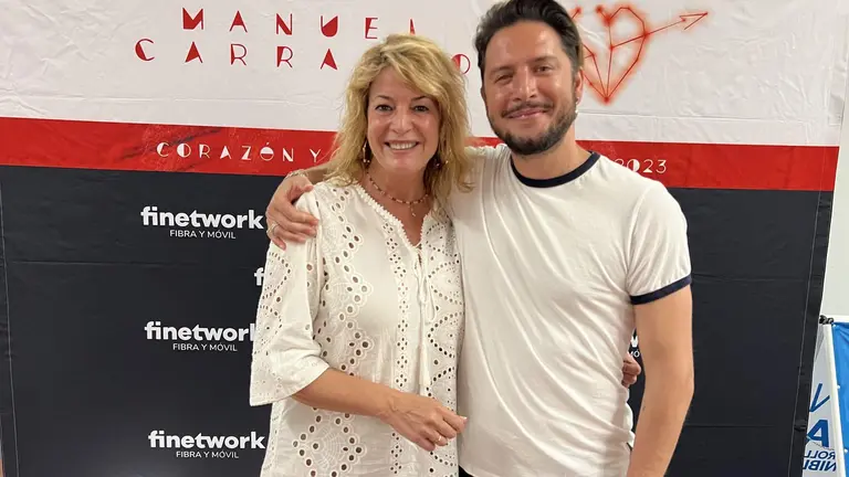 Pilar Miranda junto a ManuelCarrasco