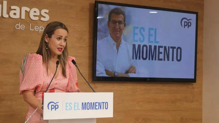 Bella Verano en el acto de inicio de campaña