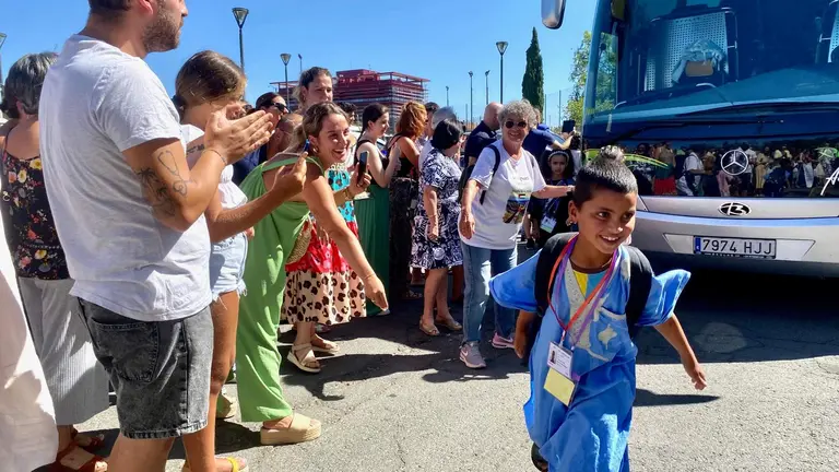 Llegada de los niños