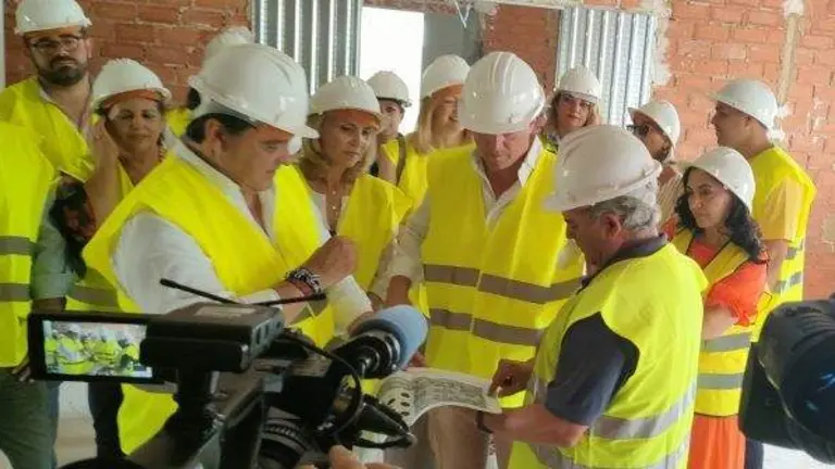 El socialista Gabriel Cruz en Bollullos