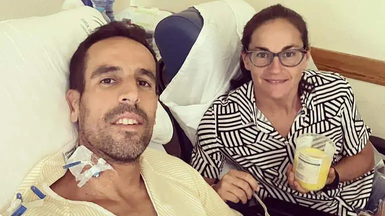 Emilio Martín, en el hospital