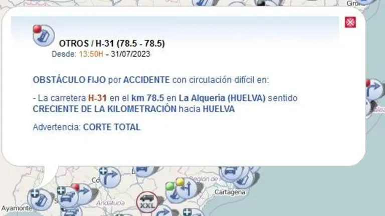 Anuncio de corte de Emergencias