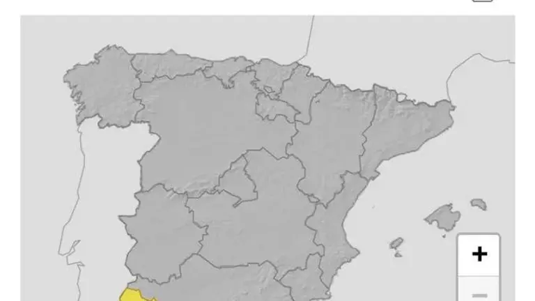 Mapa de avisos para mañana