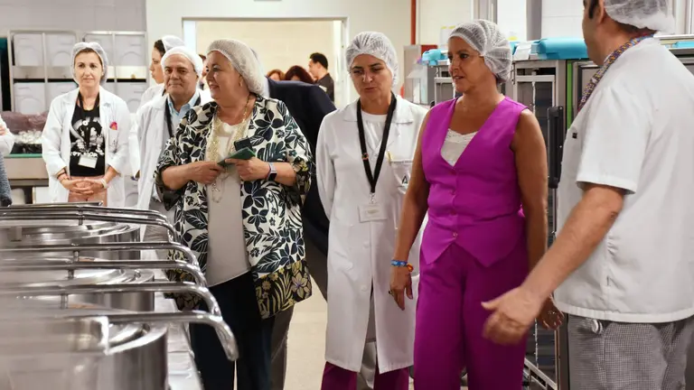 La consejera, en el Juan Ramón esta misma mañana