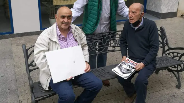 Plácido Llordén, derecha, junto a Antonio La O y Camacho Malo