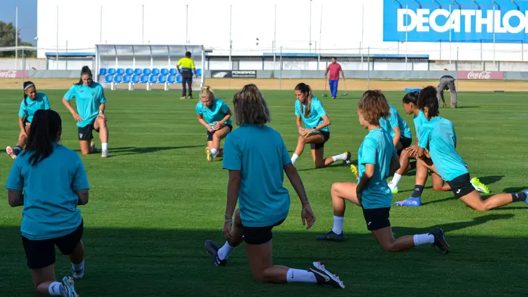 Las jugadoras del Sporting de Huelva.