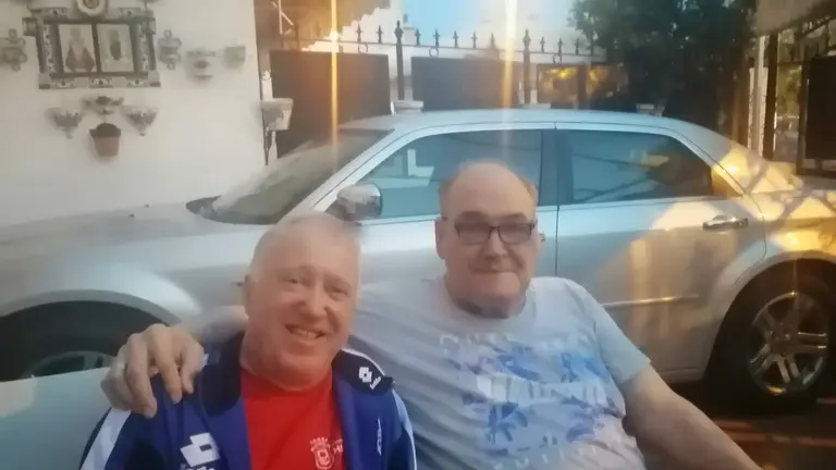 Jaime González con Camacho Malo