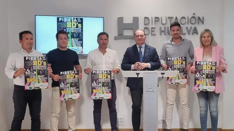 Presentación Fiesta de los 80's en Aljaraque