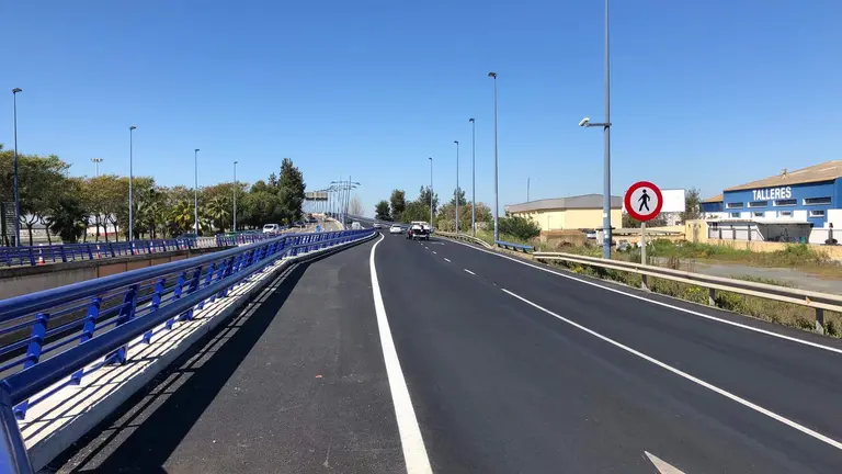 Accesos al Puente del Odiel