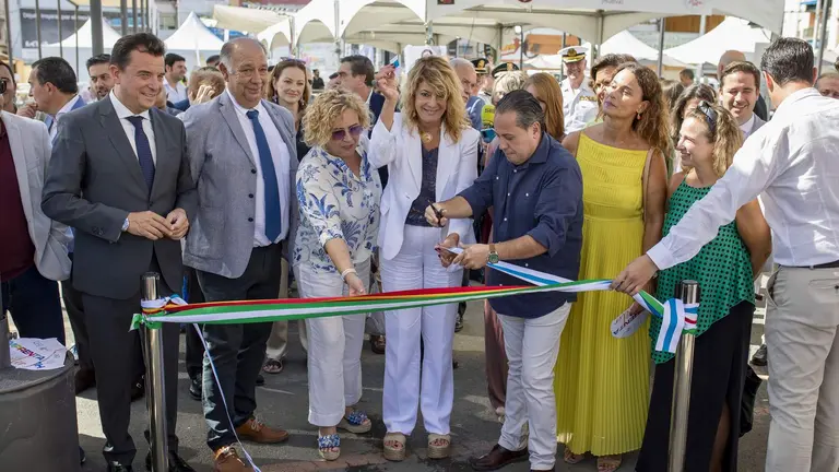 Momento inaugural de la Feria por parte de la alcaldesa, PIlar Miranda