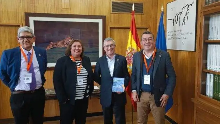 Laura Pichardo en su visita a Madrid