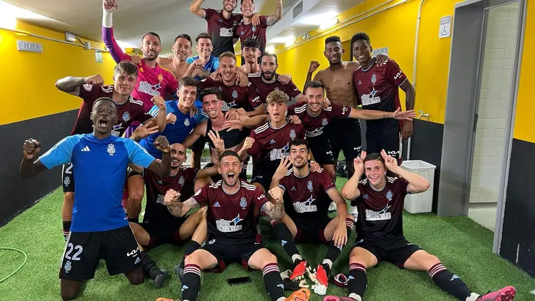 El vestuario albiazul es feliz.