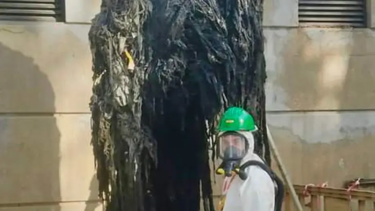 400 kilos de restos de toallitas