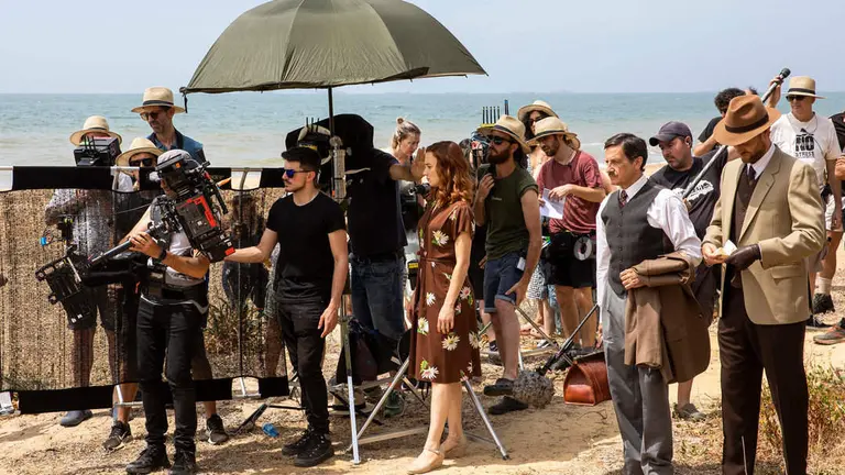 Escena de la serie en la costa de Huelva