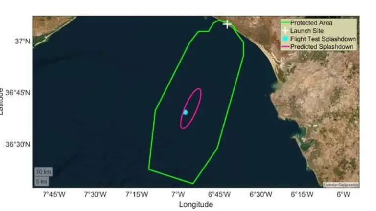Zona de amerizaje del MIURA1