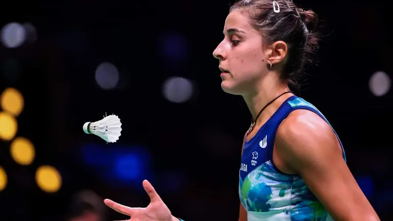 Carolina Marín en acción.