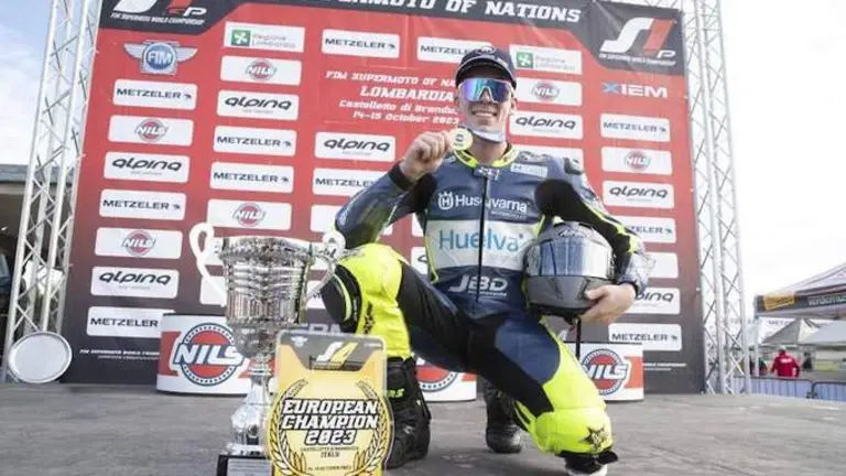 Paquito Gómez tras ganar el Europeo.