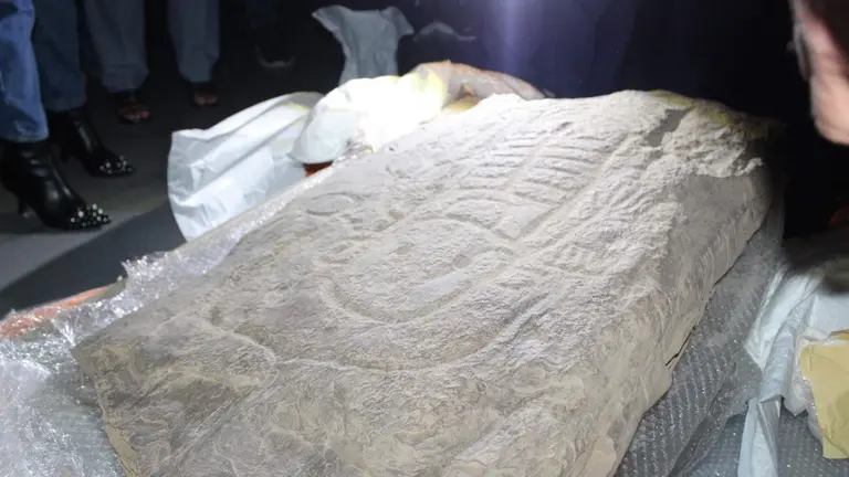 Estela encontrada en Cañaveral de León