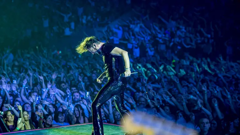 Manuel Carrasco, ayer en Barcelona