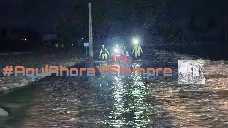 Evacuación de vecinos en Trigueros