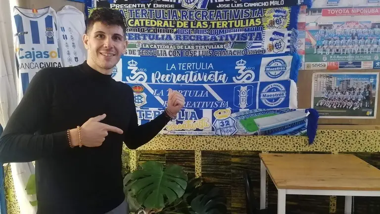 Rubén con el popular fondo recreativista