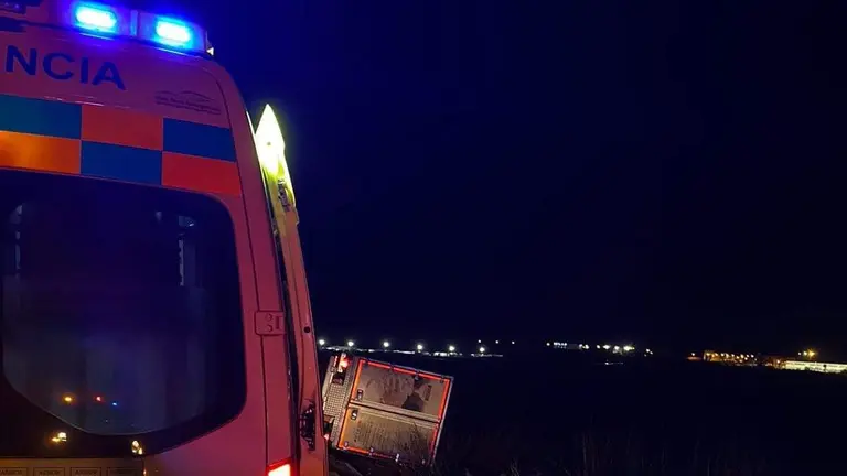 El DCCU móvil en el lugar del accidente