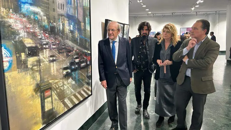 Rodríguez, arropado por Pedro Rodri, la alcaldesa y el presidente de la Diputación