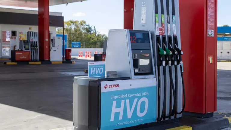 Surtidor de HVO en Estaci&oacute;n de Servicio de Cepsa
