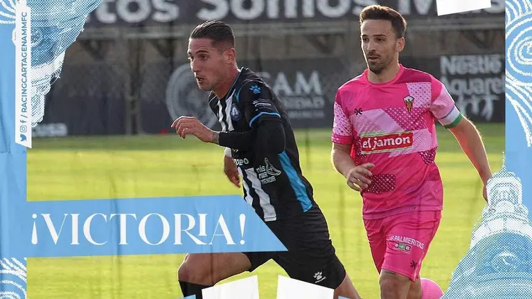 El San Roque ante el Racing Cartagena.