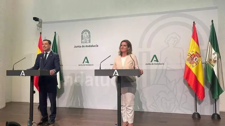 Ribera junto a Moreno, en su reciente visita a Andaluc&iacute;a