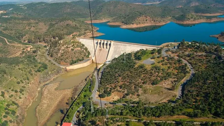 Embalse en la provincia onubense