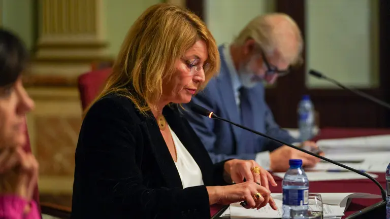 Pilar Miranda, en el pleno