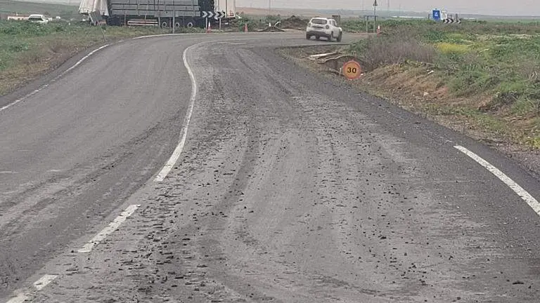 V&iacute;a de acceso al centro penitenciario Huelva