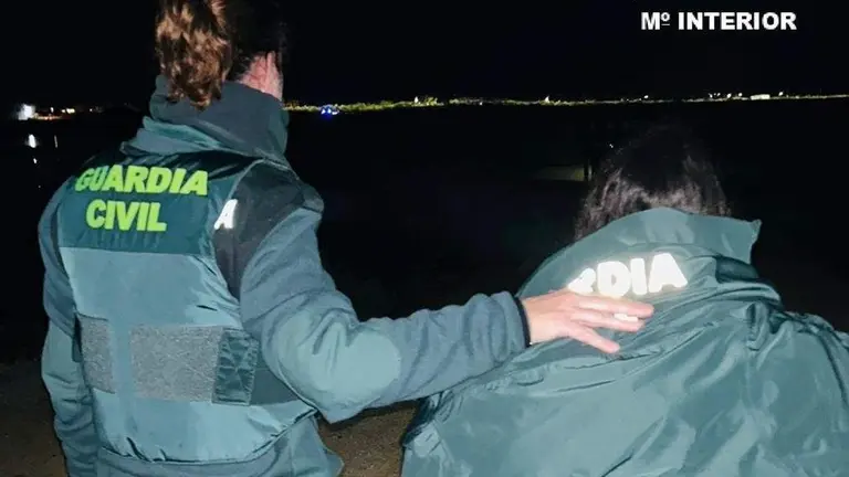 Un momento del rescate