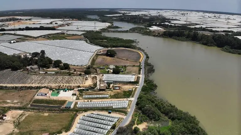 Imagen a&eacute;rea del Estero Domingo Rubio