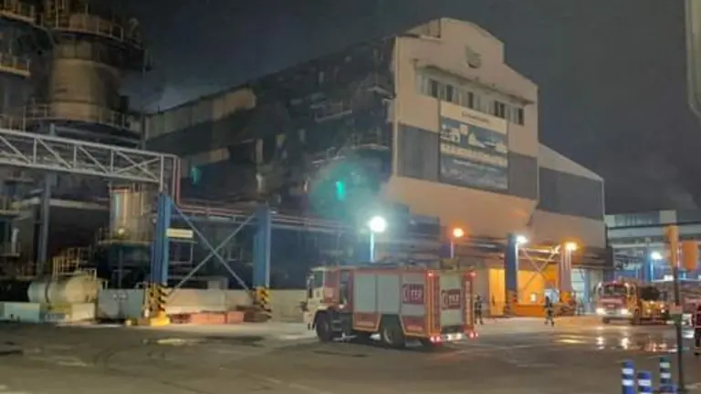 La planta de Atlantic Copper tras controlar las llamas