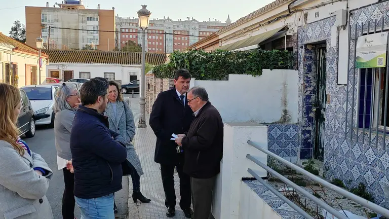 Visita del PSOE a La Navidad